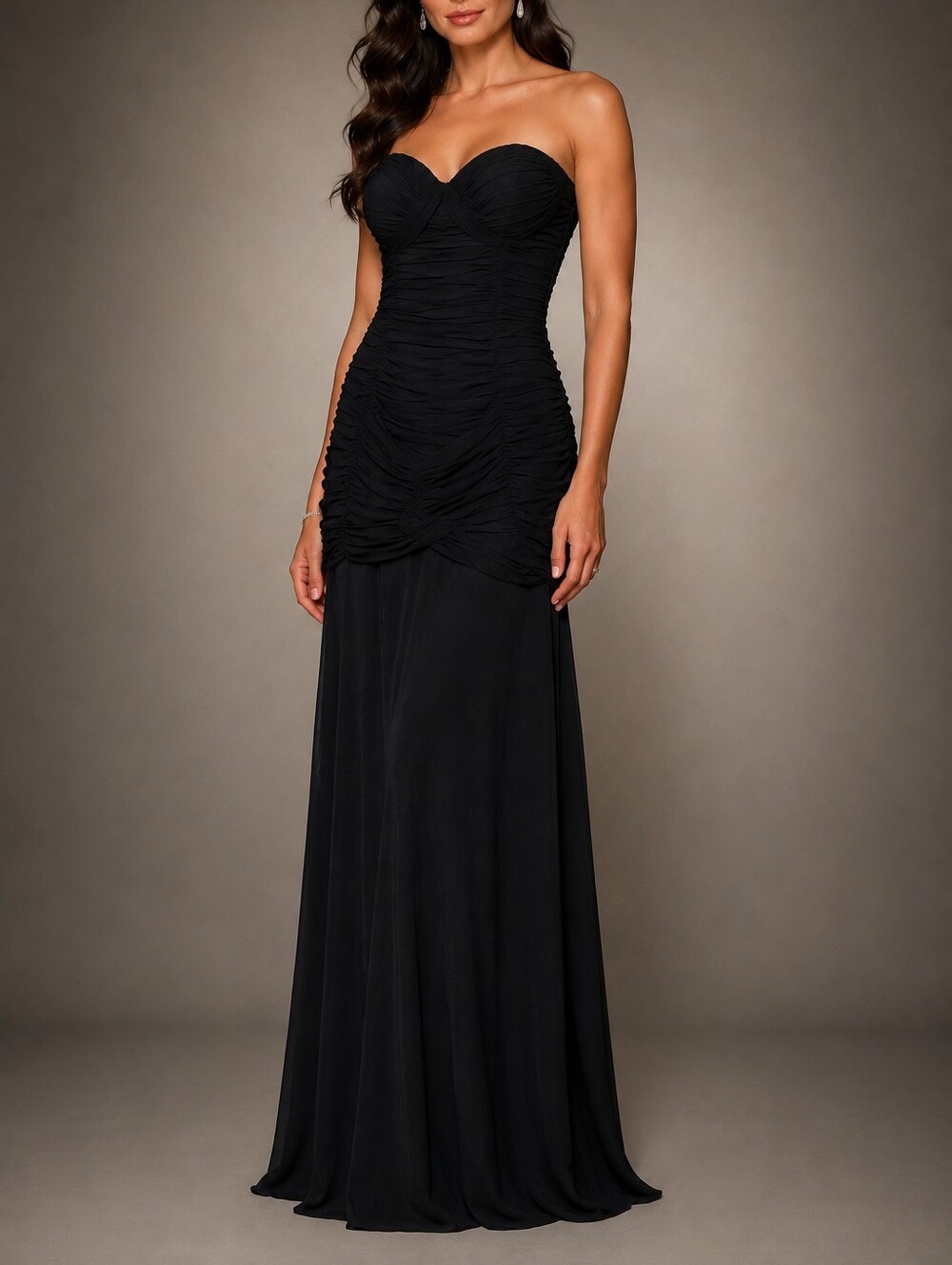 Vicky Tiel Couture Vintage Black Dress Size 4 *